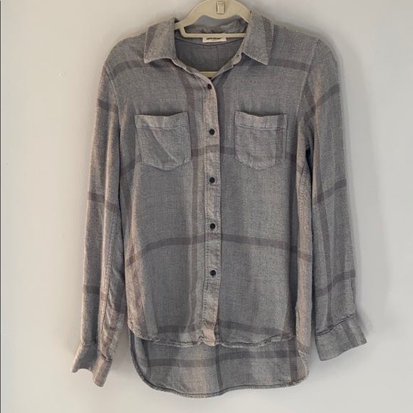 ❌SOLD Tobi Gray Plaid Flannel (Thread and Supply) - Picture 5 of 16